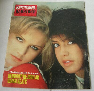 Jennifer Jason Leigh Phoebe Cates ILUSTROVANA POLITIKA Yugoslavian Oct