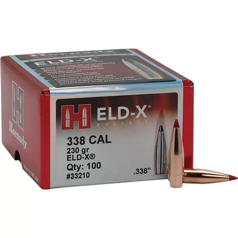 Hornady Eld X 338 230 Grain Reloading Bullets Academy