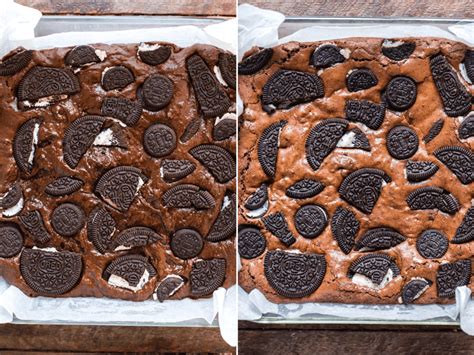 Oreo Brownies Fudgy Chewy Brownies With Oreo Cookies