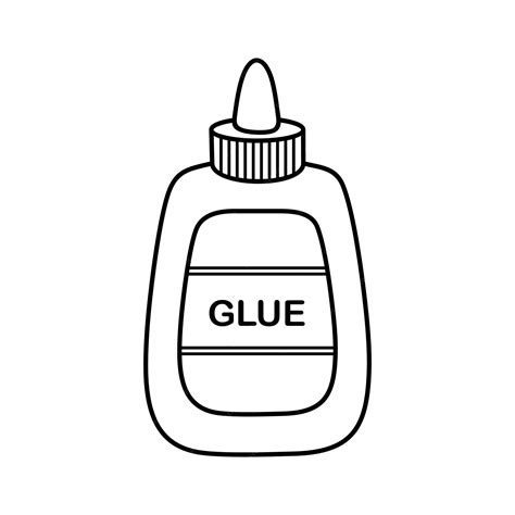 Premium Vector | Glue bottle cartoon vector illustration cute glue
