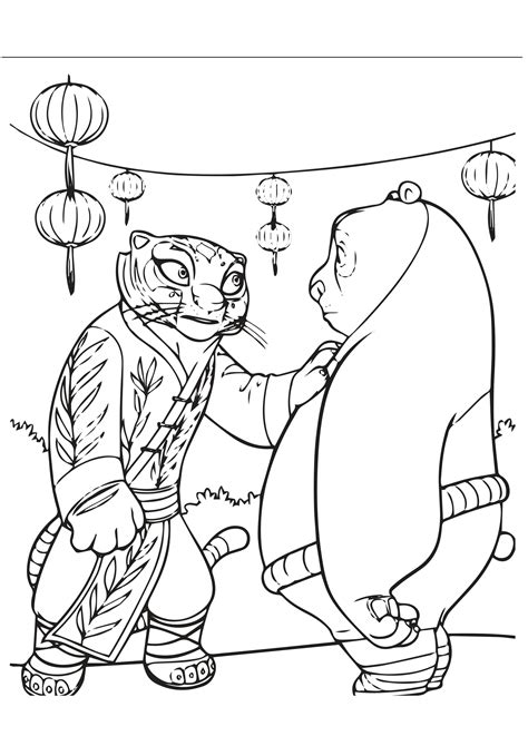 Coloriage Kung Fu Panda à imprimer