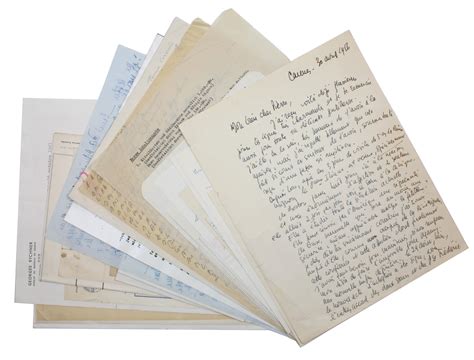 Korrespondenzsammlung Von Eigenh Briefen Mit U Ms Brief Mit U