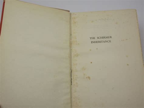 The Schirmer Inheritance by Eric Ambler: Good Hardback. Printed pages: 270 (1953) 1st Edition ...