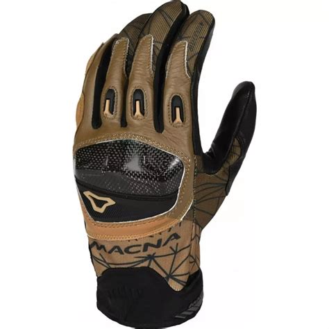 Gants Macna Rocco Noir Marron Gants Moto Racing