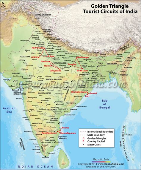 Golden Triangle Tour India, Golden Triangle Map