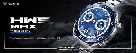 2023 New Men Smart Watch Hw5 Max Smart Watch Men 1.52" With 3 Watchband ...