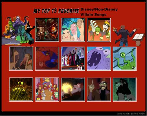 Top 13: Favourite Villains Songs by Dark-Carioca on DeviantArt