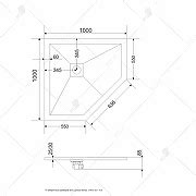 Душевой поддон из искусственного камня RGW Stone Tray ST/T-G 100х100 ...