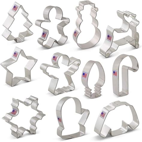 Ann Clark Cookie Cutters 11 Piece Christmas Cookie Cutter Set With