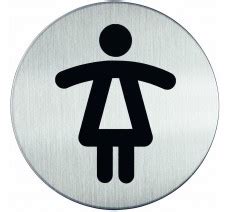 Plaque Porte Ronde Toilettes Pour Femmes