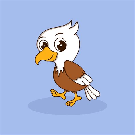 Cute Baby Eagle Cartoon Character 7960175 Vector Art At Vecteezy