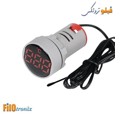 Digital temperature indicator red