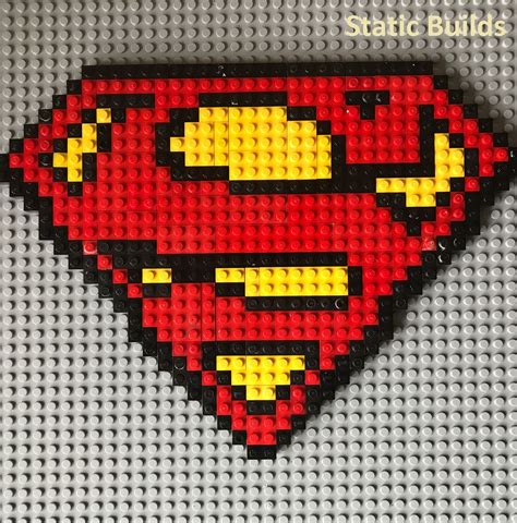 This is a Lego Superman logo mosaic which I created. I really like the ...