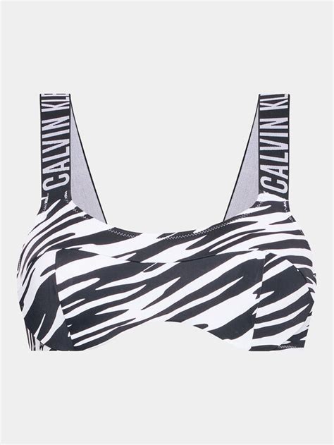 Calvin Klein Swimwear Góra od bikini KW0KW02117 Kolorowy Modivo pl