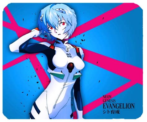 Коврик компьютерный большой аниме Евангелион Evangelion 29х36 см (cc ...