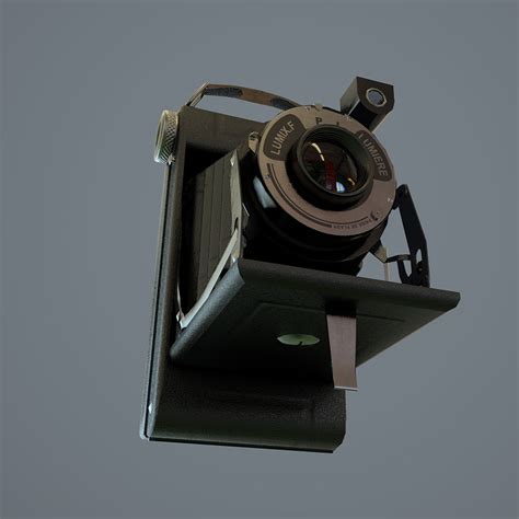 Artstation Vintage Folding Camera Lumiere Lumix F 1949 Resources