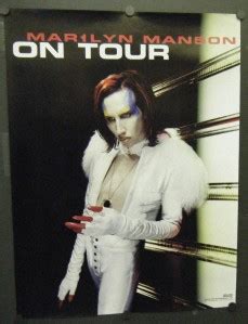 MARILYN MANSON TOUR PROMO POSTER MECHANICAL ANIMALS 1998