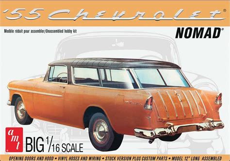 Buy AMT Skill 3 Model Kit 1955 Chevrolet Nomad Wagon 2-in-1 Kit 1/16 Scale Model Online at ...