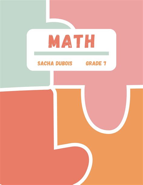 Math Binder Cover