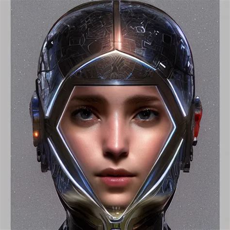 Headshot Of Humanoid Robot From Ex Machina Intricate Stable