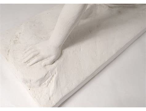 Sculpture Henri Bargas Terracotta Nude Woman Elongated Twentieth Century