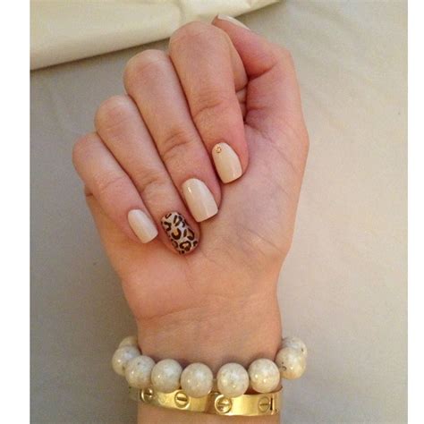 Nude And Leopard Nails Cheetah Nail Designs Cheetah Nails How To Do Nails Hairdo Hair Ideas