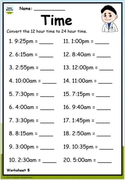 Grade 5 Time Worksheets Free Printables Math Worksheets