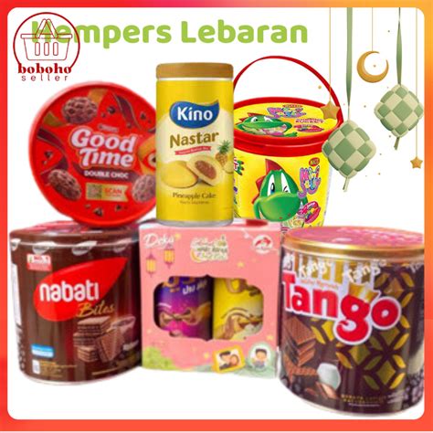 Jual Jajan Lebaran Kaleng Kue Kering Wafer Biskuit Nabati Tango