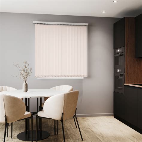 Вертикальные жалюзи Унистайл 120x160 15 ламелей с карнизом персиковый ️ ...