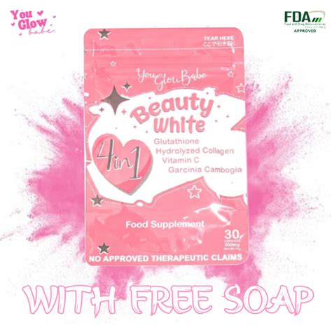 You Glow Babe Beauty White In Capsule Beauty White You Glow Babe Glutathione Collagen