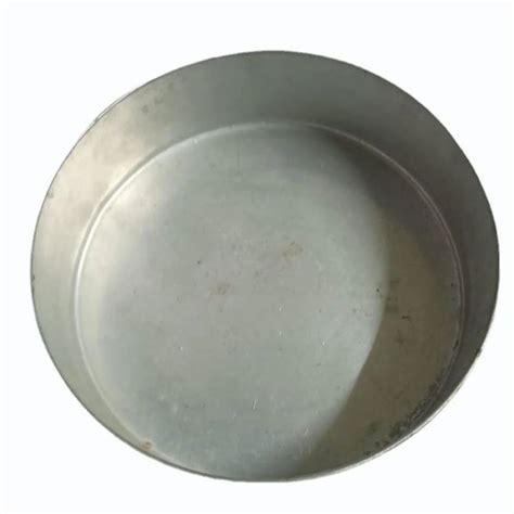 Silver Inch Aluminium Round Cake Mould Inside Outside Finish