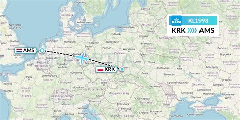 KL1998 Flight Status KLM Krakow To Amsterdam KLM1998