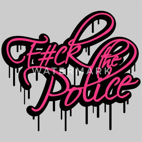 Fuck The Police Graffiti Logo Women S Premium T Shirt Spreadshirt