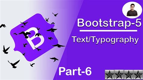 Bootstrap5 Text/Typography | Part-6 - YouTube