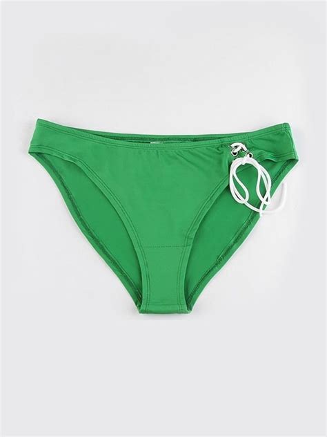 Emmiol Free Shipping 2023 Lace Up Green Bikini Set Green S In Bikini Sets Online Store EMMIOL