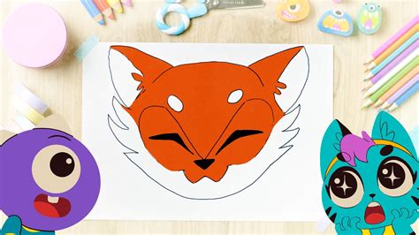 Raposas Para Desenhar - Desenhando uma raposa para crianças | Aprenda como desenhar e colorir ...