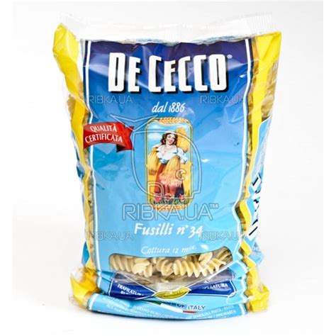 Макароны De Cecco Fusilli №34 купить по выгодным ценам в Киеве ...