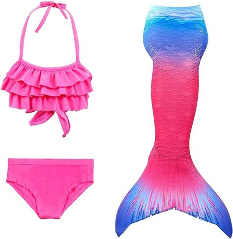 Buy Qwertyuibeach Bikini Mermaid Tail Swimsuit Piece Girl Swimsuit Girl Mermaid Tail Swimsuit