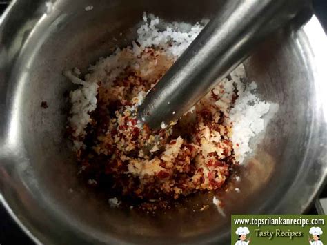 Red Coconut Sambol With Maldive Fish Jaffna Maasi Sambal Sri Lankan