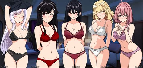 Rule 34 5girls Alexia Midgar Black Hair Black Underwear Blonde Hair