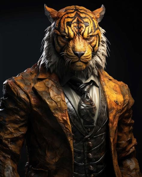 Half Tiger Half Human Body