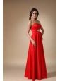 Wine Red A Line Strapless Floor Length Taffeta Beading And Ruch