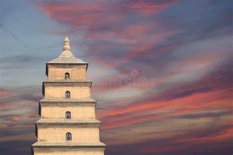 Гигантская одичалая пагода провинция Xian гусыни (Sian, Сианя), Шэньси ...