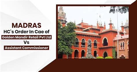 Madras Hc Quashes Dissimilarities In Gstr 3b Non Gst Supplies B K