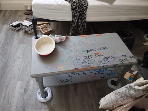 How can I remove this ugly paint from wooden table? : r/woodworking