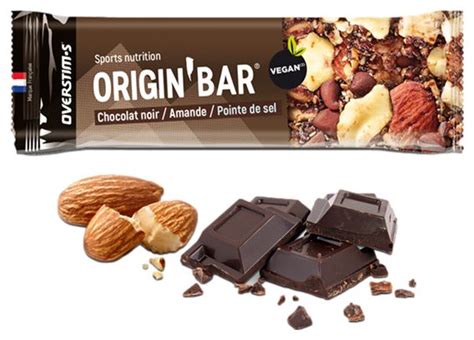 Barre énergétique Overstims Origin Bar Chocolat Amande Alltricks fr