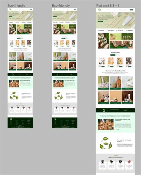 Eco Friendly Online Store Homepage Figma