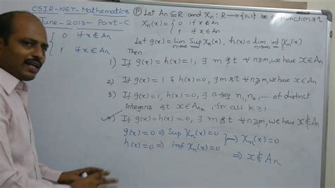 Csir Net Mathematics June 2013 Part Creal Analysis Problem Explained