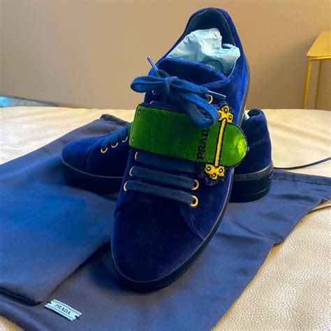 Prada Shoes Prada Velvet Sneakers Poshmark