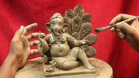 Bal Ganesha Murti Banana Ganesha Idol Making Clay Modelling Clay